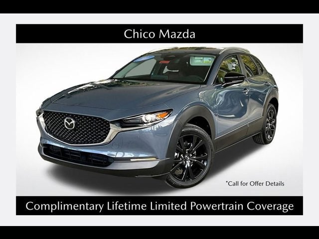 2026 Mazda Mazda CX-30 2.5 S Carbon Edition AWD in Polymetal Gray Metallic — front three-quarter view