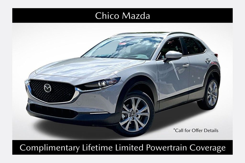 2026 Mazda Mazda CX-30 2.5 S Premium AWD in Aero Gray Metallic — front three-quarter view