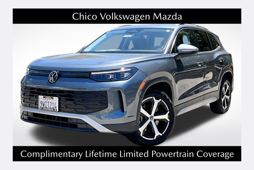 2026 Volkswagen Tiguan 2.0T SE in Platinum Gray Metallic — front three-quarter view