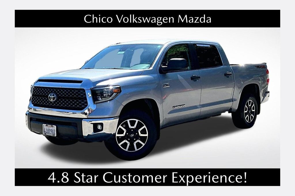 2019 Toyota Tundra SR5 in Silver Sky Metallic — front three-quarter view
