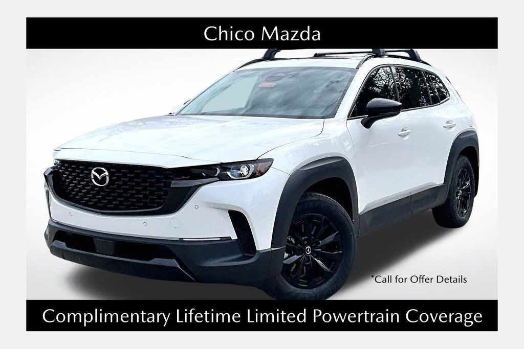 2026 Mazda Mazda CX-50 Hybrid Premium AWD in Wind Chill Pearl — front three-quarter view