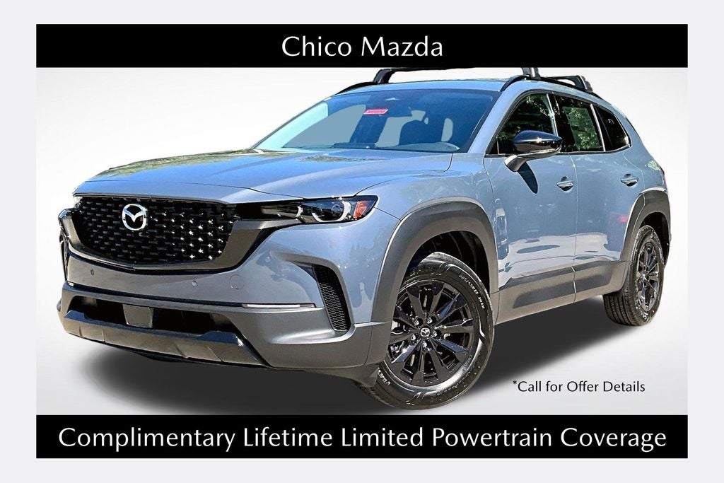 2026 Mazda Mazda CX-50 Hybrid Premium AWD in Polymetal Gray Metallic — front three-quarter view
