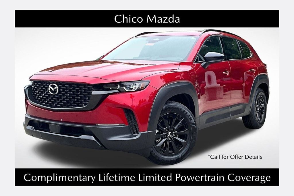 2026 Mazda Mazda CX-50 Hybrid Premium AWD in Soul Red Crystal Metallic — front three-quarter view