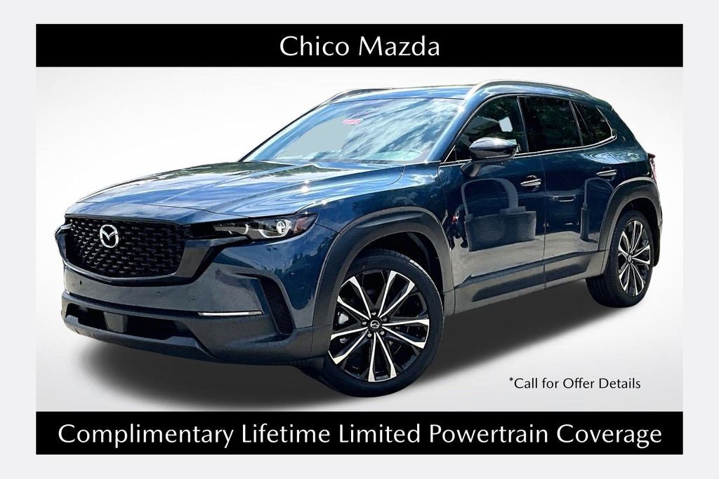 2026 Mazda Mazda CX-50 2.5 S Premium AWD in Ingot Blue Metallic — front three-quarter view
