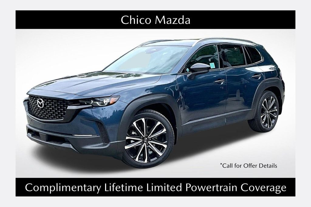 2026 Mazda Mazda CX-50 2.5 S Premium AWD in Ingot Blue Metallic — front three-quarter view