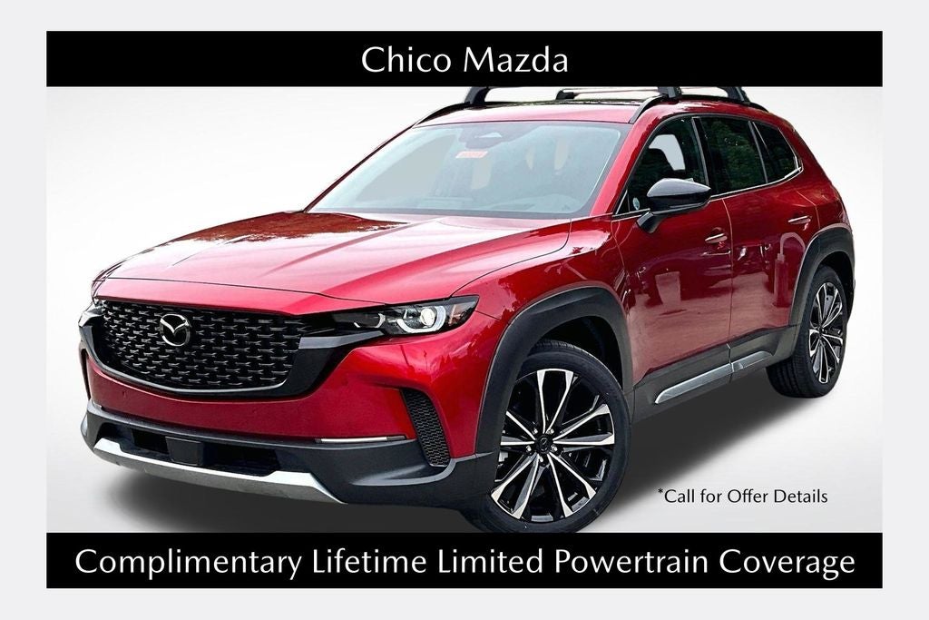 2026 Mazda Mazda CX-50 2.5 Turbo Premium Plus AWD in Soul Red Crystal Metallic — front three-quarter view