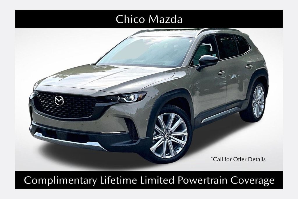2026 Mazda Mazda CX-50 2.5 Turbo Premium Plus AWD in Zircon Sand Metallic — front three-quarter view