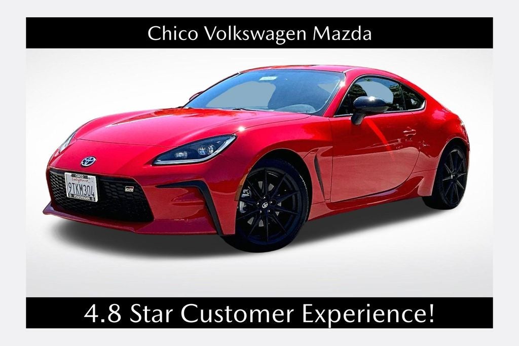 2025 Toyota GR86 Premium in Track Bred — front three-quarter view