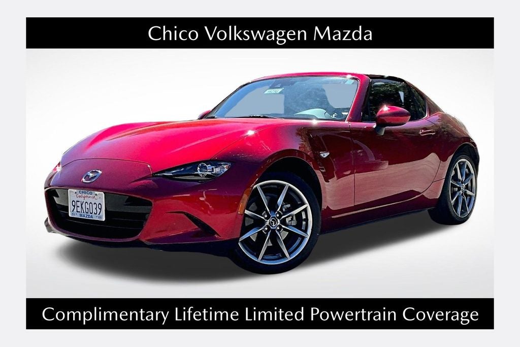 2023 Mazda Mazda Miata RF Grand Touring in Soul Red Crystal Metallic — front three-quarter view