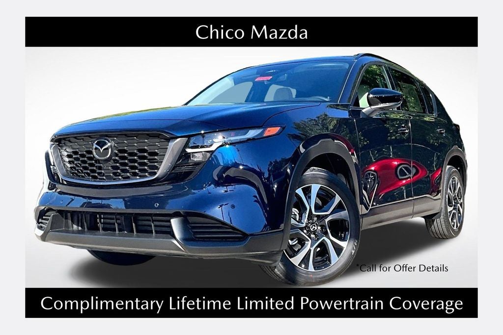 2026 Mazda Mazda CX-5 2.5 S Preferred AWD in Navy Blue Mica — front three-quarter view