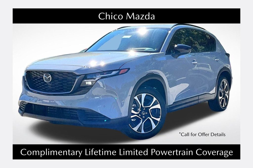 2026 Mazda Mazda CX-5 2.5 S Preferred AWD in Aero Gray Metallic — front three-quarter view