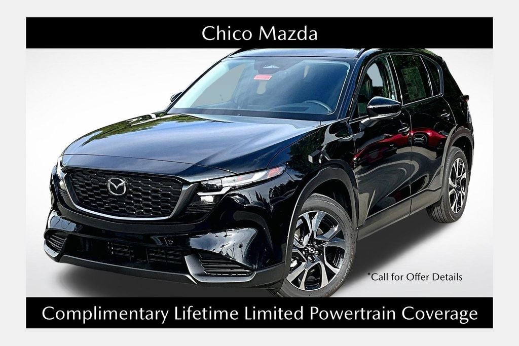 2026 Mazda Mazda CX-5 2.5 S Preferred AWD in Jet Black Mica — front three-quarter view