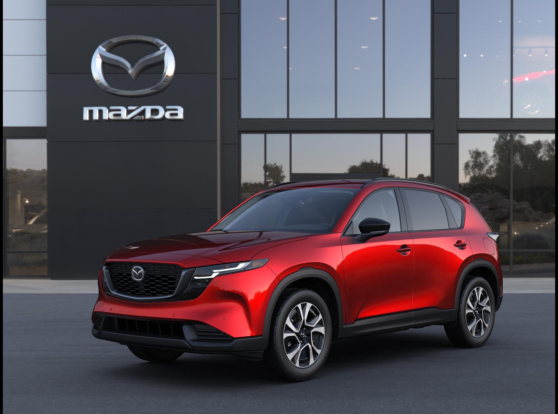 2026 Mazda Mazda CX-5 2.5 S Preferred AWD in Soul Red Crystal Metallic — front three-quarter view