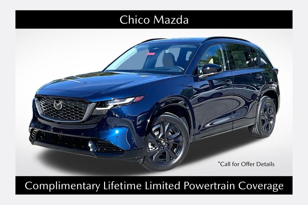 2026 Mazda Mazda CX-5 2.5 S Premium AWD in Navy Blue Mica — front three-quarter view