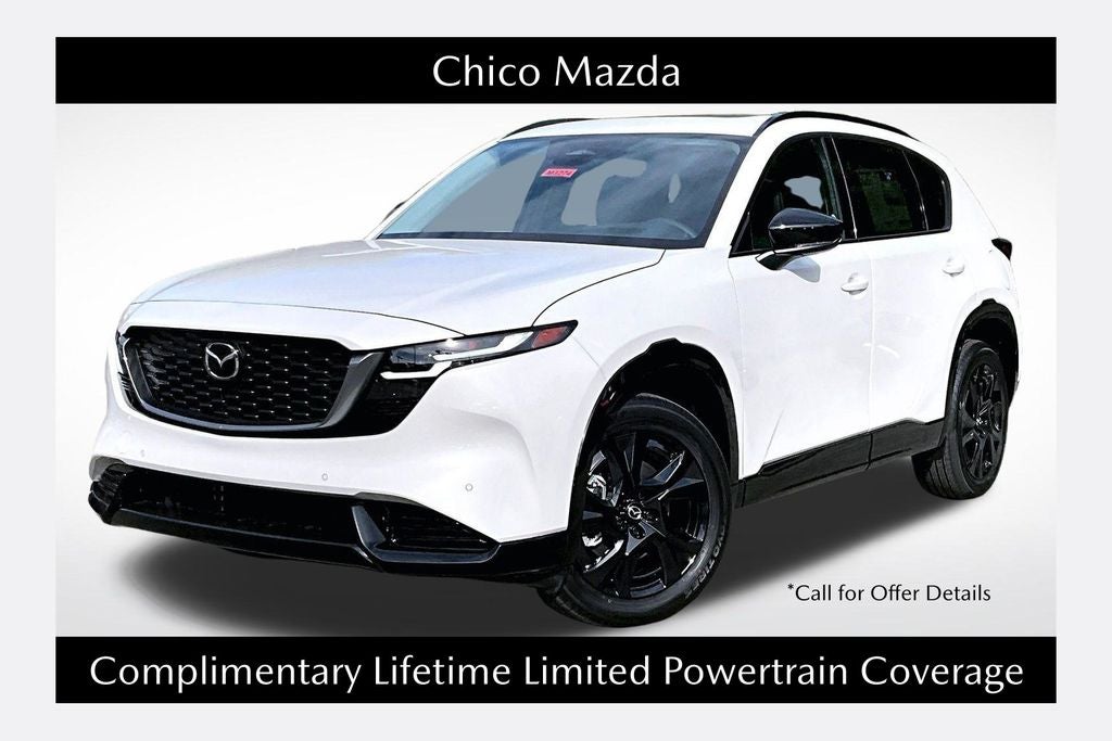 2026 Mazda Mazda CX-5 2.5 S Premium AWD in Rhodium White Metallic — front three-quarter view