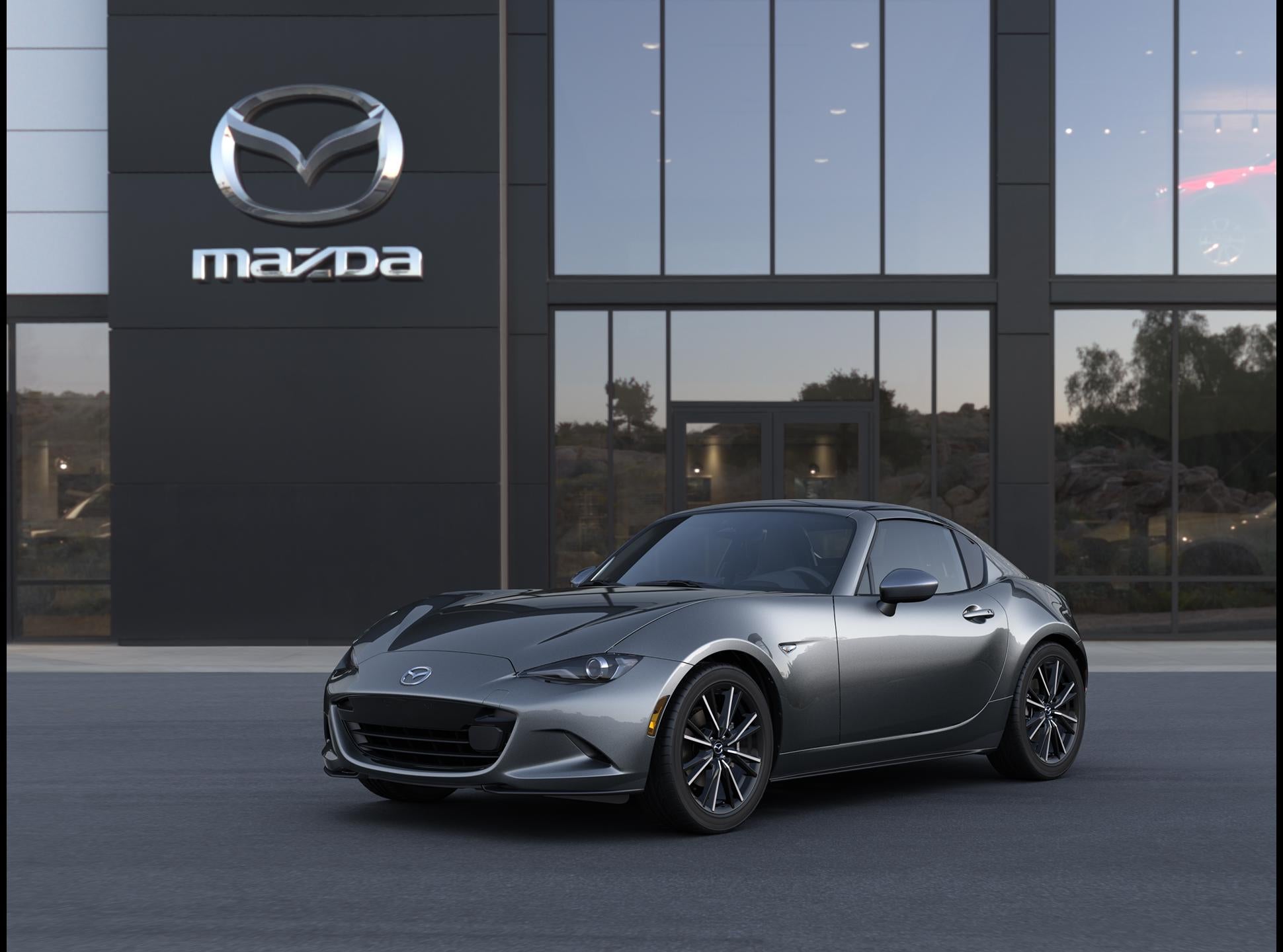 2026 Mazda Mazda MX-5 Miata RF Grand Touring in Machine Gray Metallic — front three-quarter view
